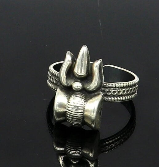 925 Sterling Silver Religious Lord Shiva engraved Om Namah Shivay Ring  Jewelry | eBay
